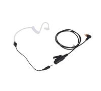 Pdflie QR QD Acoustic Tube Earpiece with Seperated 3.5mm Aux Detachable Devideable Quick Release PTT Mic Walkie Talkie Headset Compatible for Motorola SL 300 7550 TLK 100 2.5mm Single Pin Radio