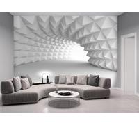 pdghsdkgjh Photo Mural - Wallpaper, 3D Effect Tunnel Abstract View Illusion Optical Modern Living Room Bedroom Wallpaper, Non-Woven Wallpaper,430cmx300cm Poster - Wall Sticker - Frameless Picture
