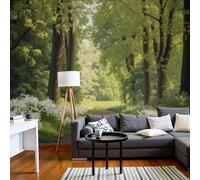 pdghsdkgjh Photo Wallpaper primeval Forest, Ancient Trees Moss Landscape 3D Effect Wallpaper, Green Wallpaper for Living Room Bedroom Non-Woven Wallpaper wall Covering, 250cm x 175cm