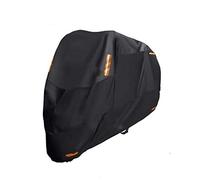 PDHZHJXB Motorcycle cover compatible with motorcycle cover HONDA CRF 1100L Africa Twin, 6 sizes Black 300D Oxford upgraded waterproof motorcycle cover (Color : Black, Size : XXXXL(295 * 110 * 140CM))
