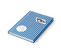 PdiPigna - BELLA COPIA Collection - A5 Lined Notebook, Hardcover, Blue