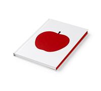 PdiPigna - ENZO MARI Collection - White Notebook, Unlined A5, Hardcover, Danish One, The Apple