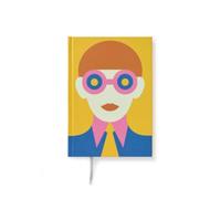 PdiPigna Olimpia Zagnoli Yellow Midsized Blank Notebook