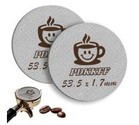 PDKKFF Puck Screen 54 mm, Espresso Strainer for Portafilter, 1.7 mm Thickness 150 μm Sintered, Stainless Steel 316 Reusable Puck Filter, Barista Accessories Filter for Coffee Porta Filter (Pack of 2)