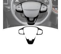 PDKLIN for Bronco Sport Steering Wheel Trim Panel for Ford Bronco Sport 2021-Present Black Interior Accessories 2pcs