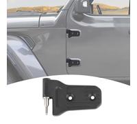 PDKLIN for Jeep JL Aluminum Door Hinges Kit Replacement Factory Hinges for Jeep Wrangler JL JLU/Gladiator JT 2018-Present 2 Door US Flag Black Exterior Accessories 4pcs