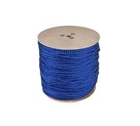 PDL - Pegdev - 8mm Blue Polypropylene Rope - Strong 3-Strand Twisted Construction for Secure Tying and More (50m)