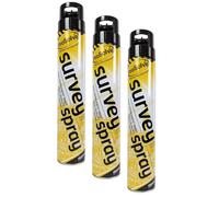 PDL - Pegdev - BLACK SURVEY LINE MARKER AEROSOL SPRAY | Highly Pigmented, Hard-Wearing Paint for Car Parks, Fields, Roads, and More. (3)