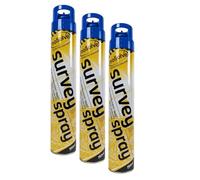 PDL - Pegdev - BLUE SURVEY LINE MARKER AEROSOL SPRAY | Highly Pigmented, Hard-Wearing Paint for Car Parks, Fields, Roads, and More. (3)