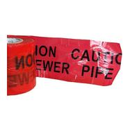 PDL - PegDev - Detectable Underground Warning Tape 150mm (Sewer Pipe), Traceable Marker for Buried Pipes & Services (25M)