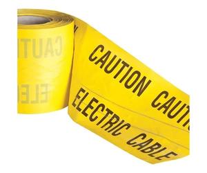 PDL - PegDev - High-Visibility Underground Detectable Warning Tape Electric 150mm x 25m - Durable & Rot Resistant