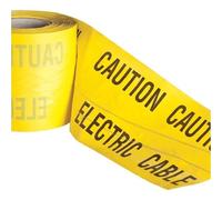 PDL - PegDev - High-Visibility Underground Detectable Warning Tape Electric 150mm x 50m - Durable & Rot Resistant