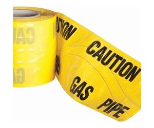 PDL - PegDev - High-Visibility Underground Detectable Warning Tape Gas 150mm x 19m - Durable & Rot Resistant