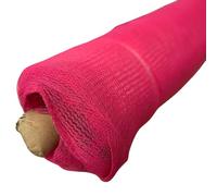 PDL - PegDev - Pink Temporary Fencing, Heavy Duty UV Stabilised Polyethylene Mesh, Durable Netting for Herris Fencing (12m)