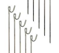 PDL - Pegdev - Premium Steel Fencing Pins - 1300mm x 8mm | Durable Barrier Mesh, Road, and Event Stakes | Heavy-Duty Construction for Reliable Security. (40)