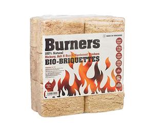 PDL - Pegdev RUF Hardwood Briquettes - Premium 100% Natural Bio-Fuel for Stoves and Chimneas. Wood, Heat Logs, Firewood.(4 PACKS OF 12)