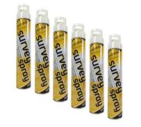 PDL - Pegdev - WHITE SURVEY LINE MARKER AEROSOL SPRAY | Highly Pigmented, Hard-Wearing Paint for Car Parks, Fields, Roads, and More. (6)