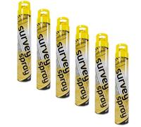 PDL - Pegdev - YELLOW SURVEY LINE MARKER AEROSOL SPRAY | Highly Pigmented, Hard-Wearing Paint for Car Parks, Fields, Roads, and More. (12)