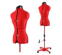 PDM WORLDWIDE Adjustable Dress Form Mannequin for Sewing Female Size 6-14, Pinnable Body Form with 13 Dials, Detachable Rolling Base, 42.5"-60" Height Range for Clothing Display, Small to Medium