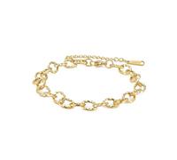 PDOUSELF Cable Chunky Chain Bangle, Charm Cuban Chain Bracelet for Women's jewelry, One Size, Stainless Steel, no gemstone