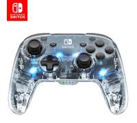PDP Afterglow Wireless RGB Gaming Controller for Nintendo Switch 2, Lite | Clear, Nintendo Switch OLED, 2 Mappable Back Buttons, Rechargeable 40-Hr Battery, LED Lights, Motion Controls, Gamepad