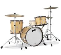 PDP Concept Classic 3 Pc Shell Pack with 20" Kick Natural Finish with Walnut Hoops