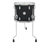 PDP Concept Maple Floor Tom, 14" x 12", Satin Black Finish Ply