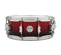 PDP Concept Maple Snare, 14" x 5.5", Red to Black Fade Lacquer