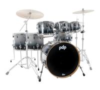 PDP Drums PD806068001 Concept Maple Silver to Black Sparkle 7-Piece Shell Set