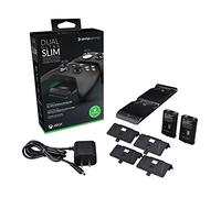PDP Gaming Dual Ultra Slim Charge System for Xbox Series X/S or Xbox One, Magnetic Charging Station for Two Wireless Xbox Controllers, Cinematic Lights with Auto-Dim, Licensed by Microsoft UK PLUG