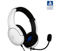 PDP Gaming LVL40 Stereo Headset with Mic for PlayStation, PS4, PS5 - PC, iPad, Mac, Laptop Compatible - Noise Cancelling Microphone, Lightweight, Soft Comfort On Ear Headphones, 3.5 mm Jack - White