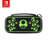 PDP Gaming Officially Licensed Switch Console Case - 1-UP Glow-in-the-dark - Works with Switch OLED & Lite