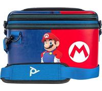 PDP Gaming Officially Licensed Switch Pull-N-Go Travel Case - Mario - Semi-Hardshell Protection - Protective PU Leather - Holds 14 Games and Controller - Works with Switch OLED and Lite