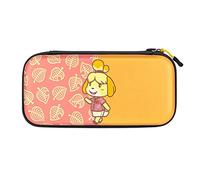 PDP Gaming Officially Licensed Switch Slim Deluxe Travel Case - ISABELLE - Semi-Hardshell - Console Stand - Protective PU Leather - Holds 14 Games - Works with Switch OLED & Lite