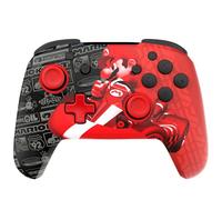 PDP Gaming REMATCH GLOW Wireless Nintendo Switch Pro Controller, Licensed, Nintendo Switch 2|Lite|OLED, Motion Controls, Rechargeable Battery Power, Glow in the Dark: Grand Prix Mario (Red and Black)