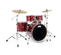PDP Mainstage 5pc Drum Kit with Hardware Pack and Paiste Cymbals - Twisted Cherry