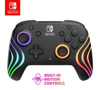 PDP Nintendo Switch Afterglow Wave- Wireless- Black (Nintendo Switch)