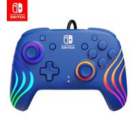 PDP Official Switch Afterglow Wave Wired Controller - Blue