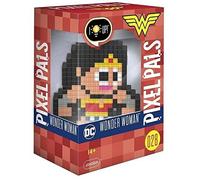 PDP Pixel Pals DC Comics Wonder Woman Collectible Lighted Figure, Red/White/Yell