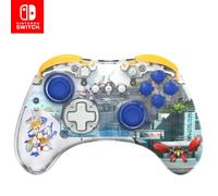 PDP REALMz Wireless Nintendo Switch Pro Controller, Customizable LED, 40 Hour Rechargeable Battery Power, 30 Foot Connection, Licensed by Nintendo and SEGA: Sonic Superstars (Tails Seaside Hill Zone)