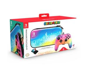 PDP Rematch + Case Bundle Star Spectrum Nintendo Switch