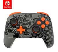 PDP Rematch Glow Wireless Gaming Controller Bowser Nintendo Switch 2, Lite | Blackout Bowser, works with OLED, Motion Controls, Rechargeable 40-Hr Battery, 2 Mappable Back Buttons, Glow-in-the-Dark