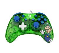 PDP Rock Candy: Luigi Lime Blue, Green, Translucent USB Gamepad Analogue / Digital Nintendo Switch, Nintendo Switch Lite, Nintendo Switch OLED