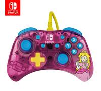 PDP Rock Candy Wired Gaming Switch Pro Controller - Official License Nintendo - OLED / Lite Compatible - Compact, Durable Travel Controller - Peach