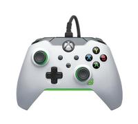 PDP Wired Controller: Neon White - Xbox Series X|S Xbox One Xbox Windows 10/11 Gamepad PC Xbox One Xbox Series S Xbox Series X D-pad Menu button Share button View button Analogue / Digital Wired USB