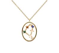 PDPAOLA Capricorn Necklace 18 ct. Goldplated Silver CO01-353-U - Woman - 925 Sterling Silver Gold/Multicoloured 45 cm
