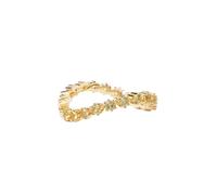 PDPAOLA Green Tide Ring Goldplated Silver AN01-461-52 - Woman - Quartz - 925 Sterling Silver Gold 52