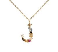 PDPAOLA - Letter J Necklace - 925 Sterling Silver 18k Gold Plated - Jewellery for Women