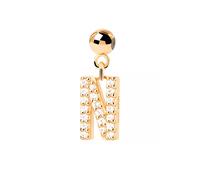 PDPAOLA Letter N Pendant 18 ct. Goldplated Silver CH01-063-U - Woman - 925 Sterling Silver Gold