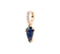 PDPAOLA Naoki Sodalite Earring Single Goldplated Silver PG01-693-U - Woman - Quartz - 925 Sterling Silver Blue/Gold